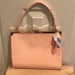 Pink Purse Handbag Retro Vintage Metal Frame Bag